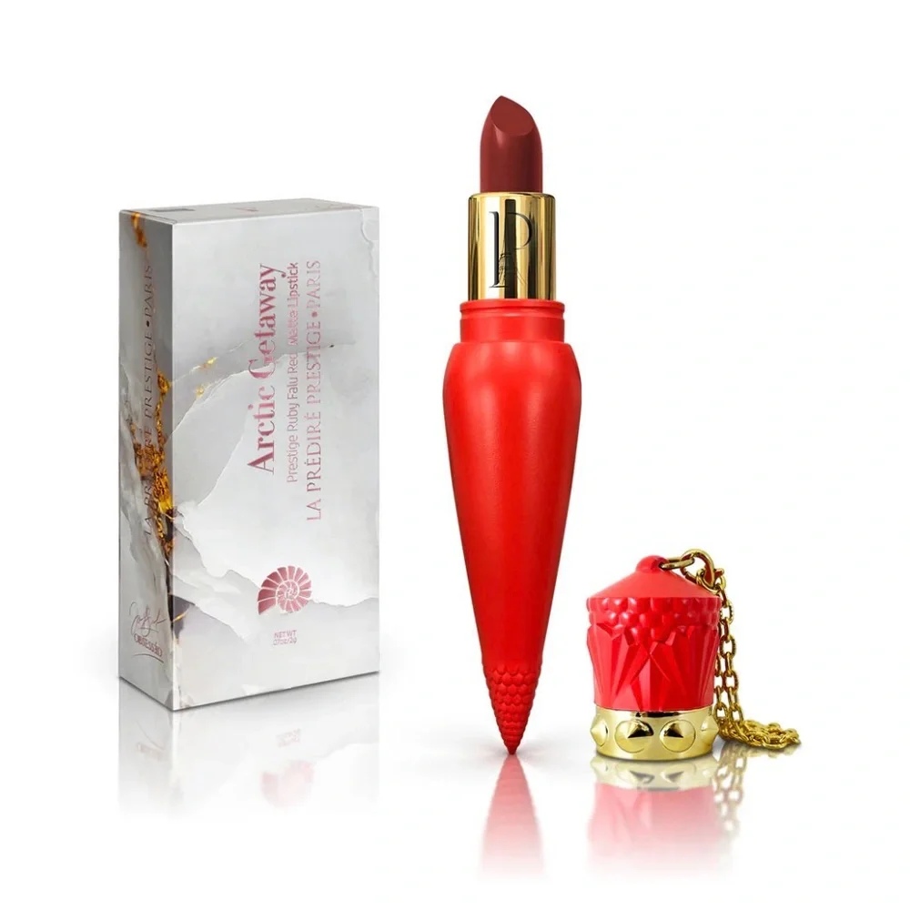 Arctic Getaway Ruby Falu Red Matte Lipstick in RUBYLIP02 by Prestige BNIB/SEALED